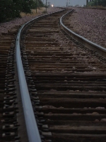 Looking Down The Siding, BNSF 7851 On Approach